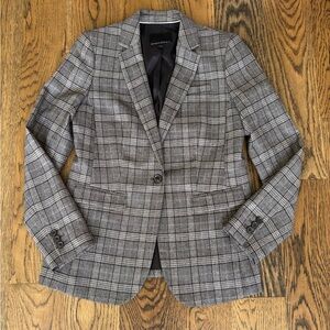 Banana Republic brown plaid blazer
